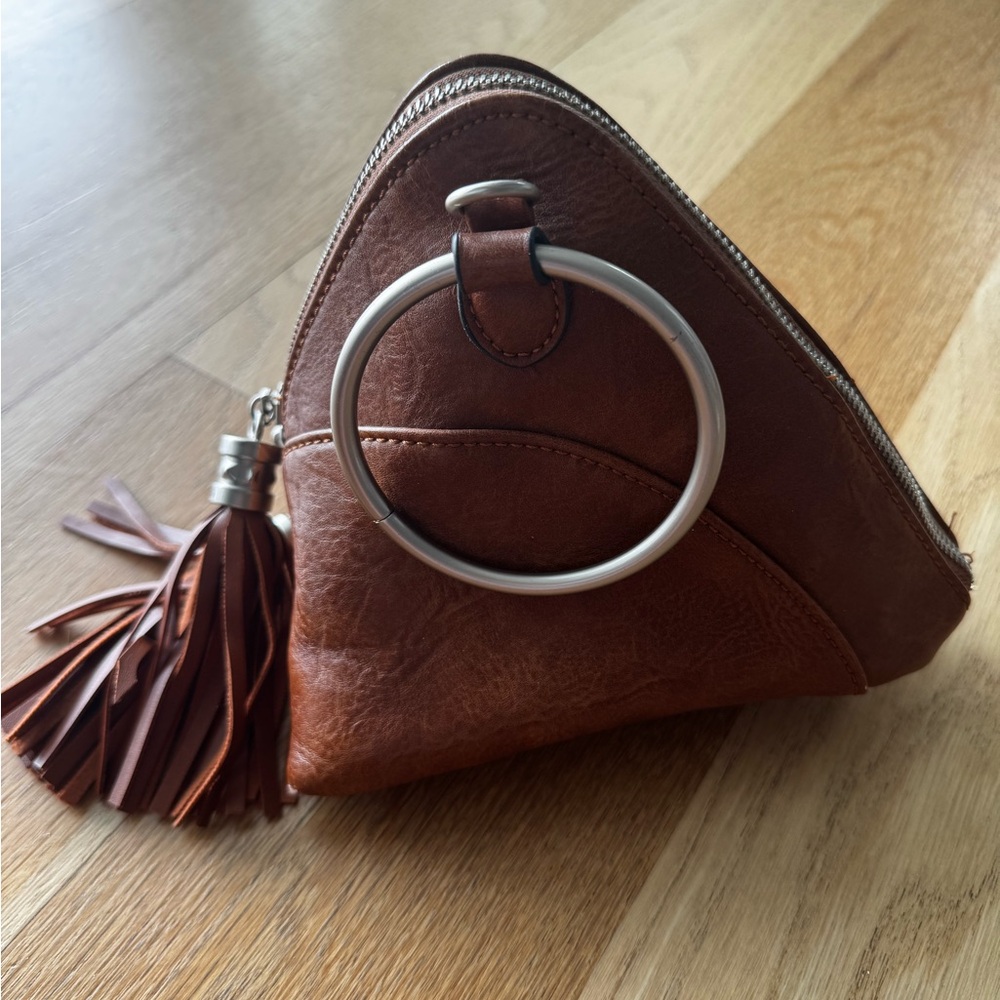 Triangle Clutch bag with Tassel